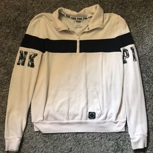 Victoria secret pink quarter-zip pull over